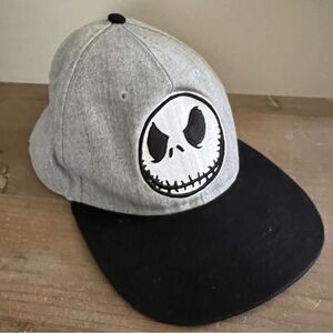 Adult The Nightmare Before Christmas Jack Skellington Skull Snapback Hat Disney